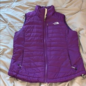 Perfect condition purple north face vest